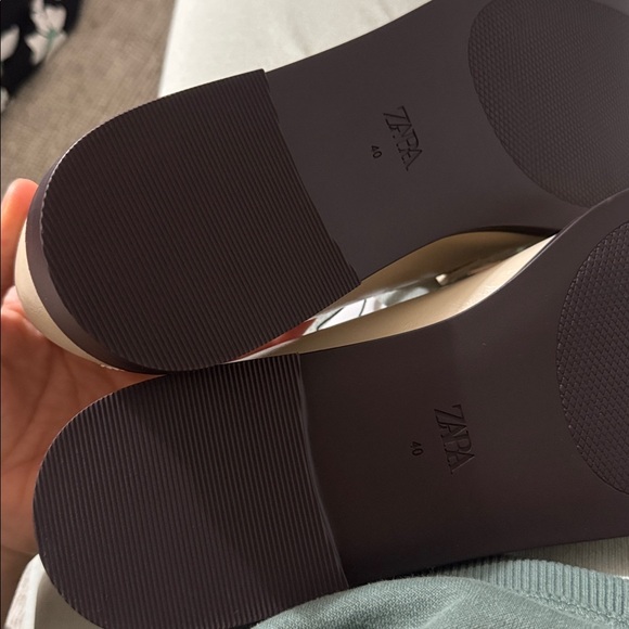 4. Zara NWT Cream Loafers - Picture 3 of 3